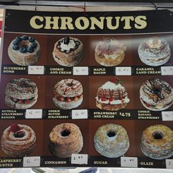 Miss Donuts and Bakery - Cronuts menu as of 6-3-24