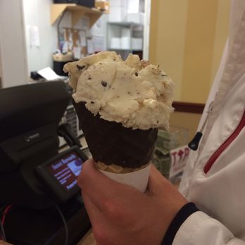 Graeter's Ice Cream - Toffee chocolate chip on a chocolate covered waffle cone. Great for a hot August day! - Desserts Near Me - Indianapolis, Indiana Graeter's Ice Cream - Toffee chocolate chip on a chocolate covered waffle cone. Great for a hot August day! - Desserts Near Me - Indianapolis, Indiana
