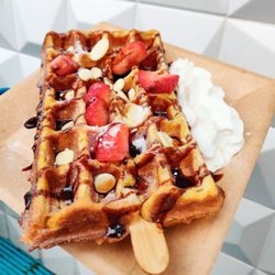 Arctic Stone hand rolled ice cream - Our signature waffle pops are perfect for those chilly nights