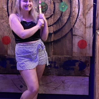 Cascadia Axe - Bulls-eye! Yes - it's amazing how you can accurately throw an axe! - Axe Throwing Near Me - Medford, Oregon Cascadia Axe - Bulls-eye! Yes - it's amazing how you can accurately throw an axe! - Axe Throwing Near Me - Medford, Oregon