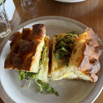Alder & Sage - Egg sandwich with chicken sausage - Breakfast & Brunch Near Me - Long Beach, California Alder & Sage - Egg sandwich with chicken sausage - Breakfast & Brunch Near Me - Long Beach, California