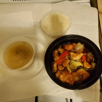 Bai Sushi - Chicken teriyaki and miso soup. - Sushi Bars Near Me - Astoria, New York