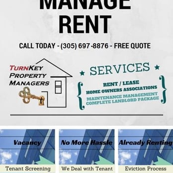 Turnkey Property Managers - call today (305) 697-8876 We are located in Miami, FL and we provide services such as Apartment Property Management, Commerci... - Property Management Near Me - Miami, Florida Turnkey Property Managers - call today (305) 697-8876 We are located in Miami, FL and we provide services such as Apartment Property Management, Commerci... - Property Management Near Me - Miami, Florida