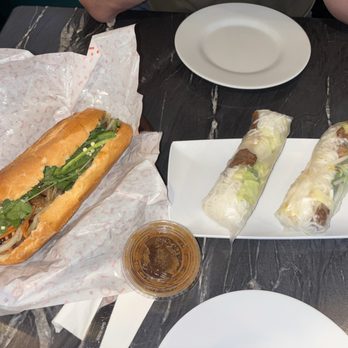Pho51 - Grilled pork Banh mi and grilled pork spring rolls - Bubble Tea Near Me - Brentwood, Pennsylvania