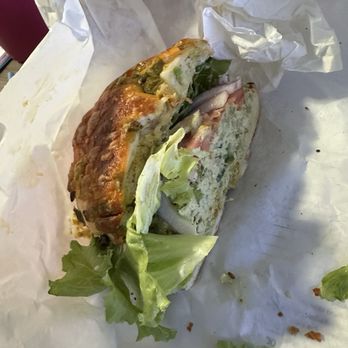 East Coast Bagel - Chicken salad bagel sandwich - Bagels Near Me - Irvine, California