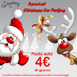 Car Parking - Offerta special Christmas Car Parking, prenota il tuo posto auto a soli 4€ al giorno, prezzo bloccato per tutto l'anno prenotando ora!