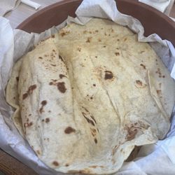 Lucero's Mexican Restaurant - Tortillas that come with plate