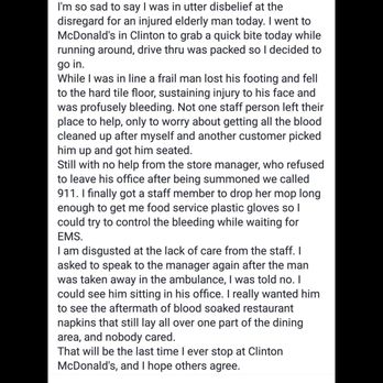 McDonald's - Please don't give this place your business. This is how they treat their customers. - Fast Food Near Me - Clinton, Massachusetts