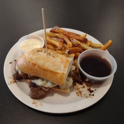 The Barefoot Burger - French dip and fries