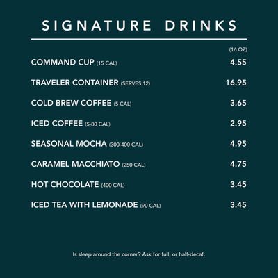 Menu photo 8 Command Coffee Indianapolis, IN