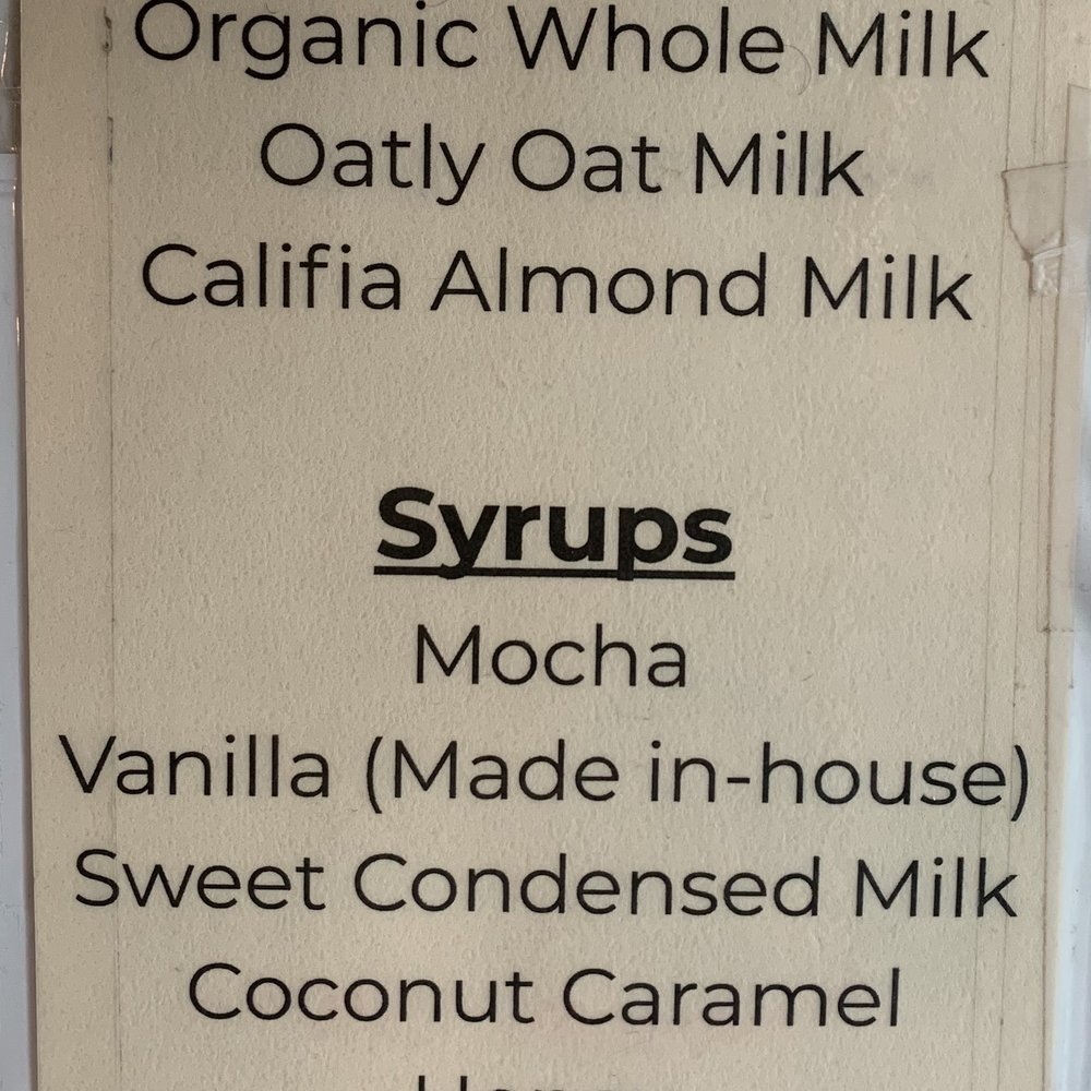 Third Culture Coffee - Milk & Syrup Options - Coffee & Tea Near Me - Bellevue, Washington Third Culture Coffee - Milk & Syrup Options - Coffee & Tea Near Me - Bellevue, Washington