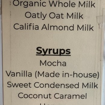 Third Culture Coffee - Milk & Syrup Options - Coffee & Tea Near Me - Bellevue, Washington Third Culture Coffee - Milk & Syrup Options - Coffee & Tea Near Me - Bellevue, Washington