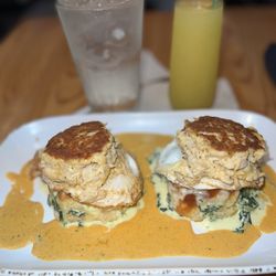 Milk & Honey Southern Inspired Kitchen - Crab cake Benedict