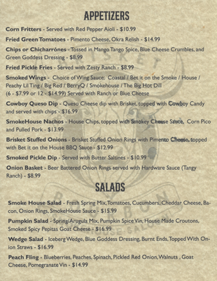 Menu photo 2 Brisket n Bourbon Abingdon, VA