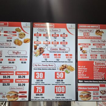 Spice Wing Katy Gaston Rd - Menu - Chicken Wings Near Me - Katy, Texas