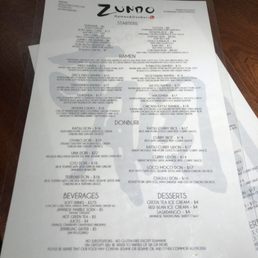 Menu as of 12/2023