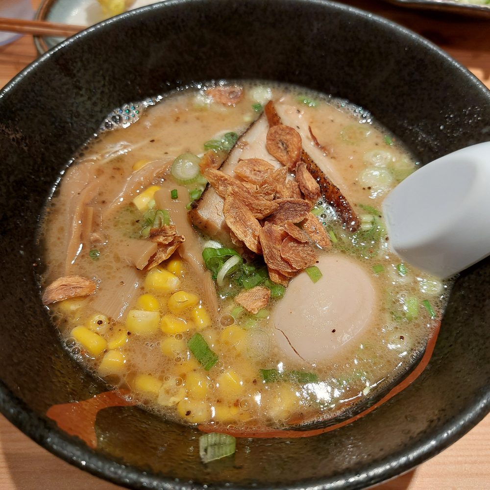 Tojo Kitchen - Black Garlic Ramen with Corn - Ramen Near Me - Paramus, New Jersey Tojo Kitchen - Black Garlic Ramen with Corn - Ramen Near Me - Paramus, New Jersey