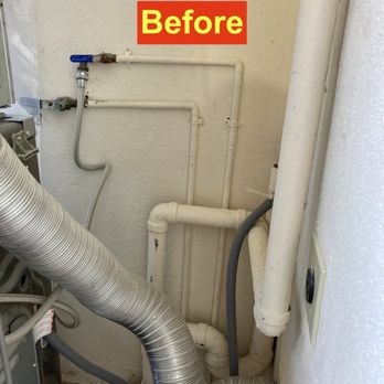 Sheiner Construction - Washer/Dryer/vent hookup/plumbing before moving into the wall. - General Contractors Near Me - San Diego, California