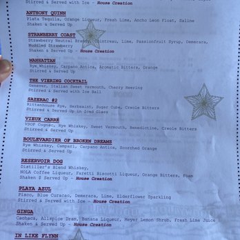 Napa Valley Distillery - Menu 6.14.20 - Distilleries Near Me - Napa, California