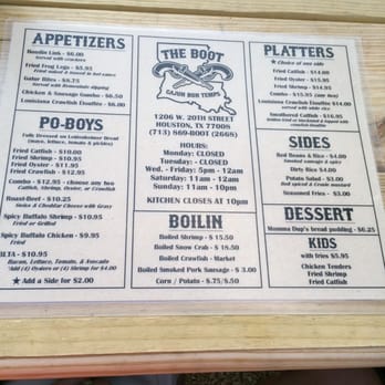 The Boot - Everything we ordered, we liked, and can easily recommend heading over if itching for crawfish. - Cajun/Creole Near Me - Houston, Texas