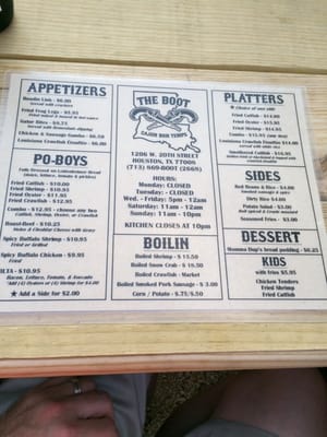 Menu photo 8 The Boot Houston, TX Menu photo 8 The Boot Houston, TX