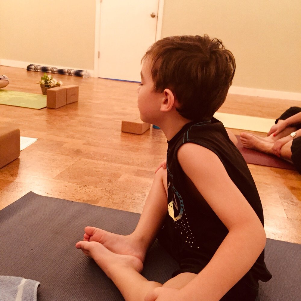 Yoga Dharma Studios - My grandson in family yoga day - Yoga Near Me - Niceville, Florida Yoga Dharma Studios - My grandson in family yoga day - Yoga Near Me - Niceville, Florida