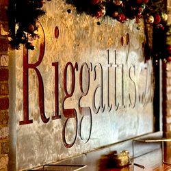 Riggatti's Wood Fired Pizza - A sign inside of Riggatti's.