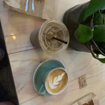 BHBG Coffee - Blueberry Lavender Iced Latte and Cappuccino - Bakeries Near Me - Houston, Texas