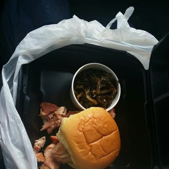 Q Barbeque - The $6 meal deal comes with a drink also! Chicken and greens! - Barbeque Near Me - Glen Allen, Virginia