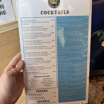 Cinco De Mayo - Cocktail Menu - Mexican Near Me - Jacksonville, Florida