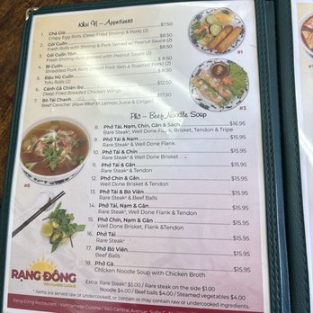 Rang Dong Restaurant - My favorite Pho :).  this soup really cured me from my winter colds and allergy .  i'm feel so rejuvenated after having big bowl of soup . - Vietnamese Near Me - Alameda, California