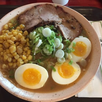 Ramen Ray - Miso ramen with extra egg, green onion, and sweet corn - Ramen Near Me - Indianapolis, Indiana Ramen Ray - Miso ramen with extra egg, green onion, and sweet corn - Ramen Near Me - Indianapolis, Indiana