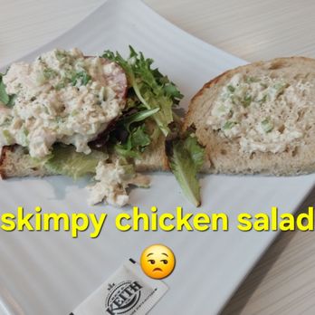 Blue Baker - Tons of slimy lettuce 2tbs of chicken salad - Pizza Near Me - College Station, Texas Blue Baker - Tons of slimy lettuce 2tbs of chicken salad - Pizza Near Me - College Station, Texas