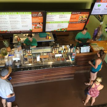 Aloha Salads - Prefect view to watch them prep your food - Sandwiches Near Me - Kapolei, Hawaii