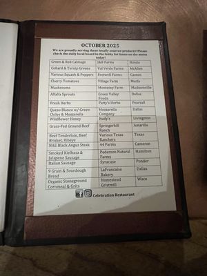 Menu photo 5 Celebration Restaurant Dallas, TX