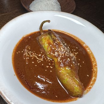 KRU - "Kaeng Hung Le" Stuffed Poblano Pepper ($25) - Thai Near Me - Brooklyn, New York