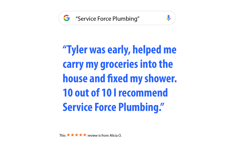 Slide of Service Force Plumbing
