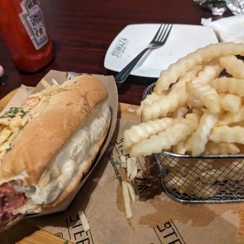 La Terraza Grill & bar - Perro Colombiano (hot dog Colombian style) and french fries - Colombian Near Me - San Jose, California