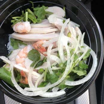 Pho 24 - Chicken pho w extra shrimp that I paid $4 for! - Vietnamese Near Me - Sandy Springs, Georgia