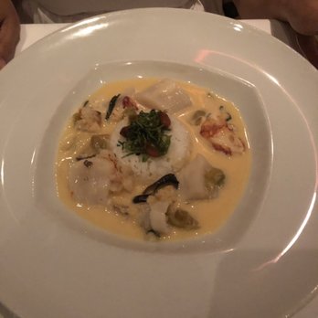 Gary Danko - Coconut curry seafood - New American Near Me - San Francisco, California Gary Danko - Coconut curry seafood - New American Near Me - San Francisco, California
