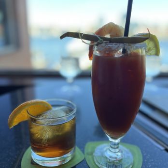 Blue Crab Seafood House - Old fashioned and Bloody Mary. - Seafood Near Me - Victoria, British Columbia