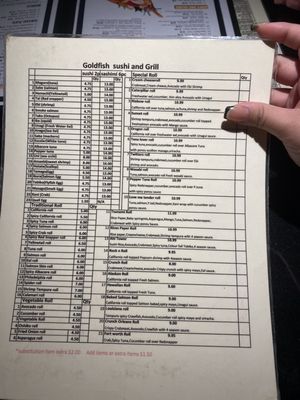 Menu photo 3 Goldfish Sushi Haltom City, TX