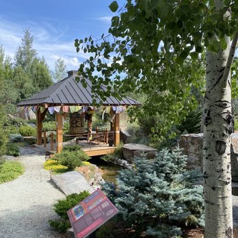 Sawtooth Botanical Garden - Prayer wheel blessed by Dalaï Lama - Botanical Gardens Near Me - Ketchum, Idaho Sawtooth Botanical Garden - Prayer wheel blessed by Dalaï Lama - Botanical Gardens Near Me - Ketchum, Idaho