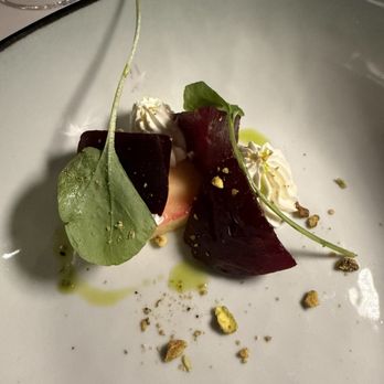 Hayworth - Beets and polenta. - New American Near Me - Henderson, Nevada