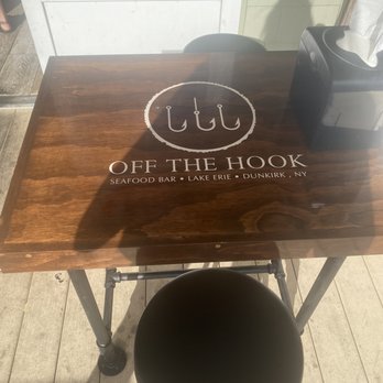 Off The Hook - Table right outside - Seafood Near Me - Dunkirk, New York