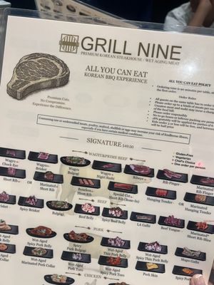 Menu photo 1 Grill Nine Las Vegas, NV