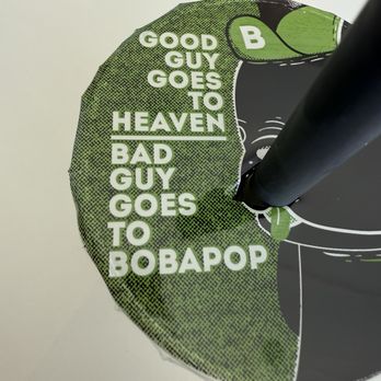 BoBaPoP Tea Bar - Top of cup - Is there somewhere in between? - Bubble Tea Near Me - San Marcos, California