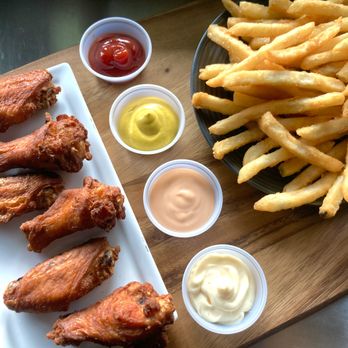 Providence - Chicken Wings with French fries - Food Trucks Near Me - Hartford, Connecticut Providence - Chicken Wings with French fries - Food Trucks Near Me - Hartford, Connecticut
