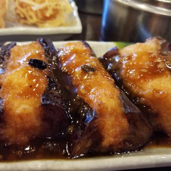 Yummy House - Eggplant stuffed with pork - Cantonese Near Me - Gainesville, Florida Yummy House - Eggplant stuffed with pork - Cantonese Near Me - Gainesville, Florida