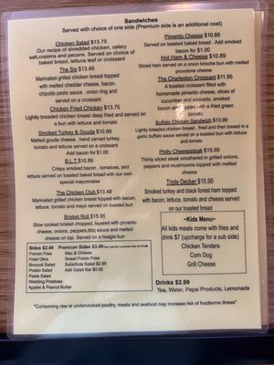 Menu photo 4 River's Edge Cheraw, SC